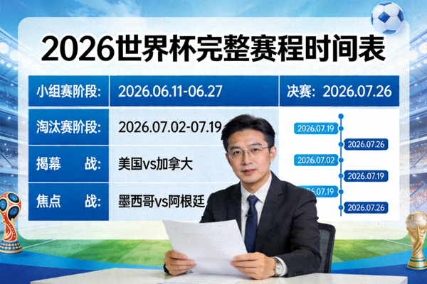 分析师解读2026世界杯完整赛程时间表
