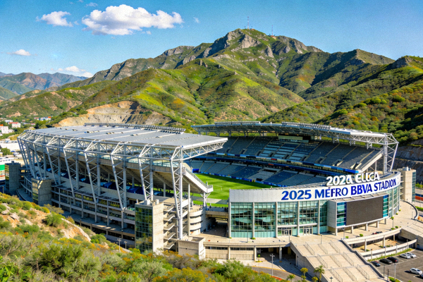 2026世界杯蒙特雷BBVA体育场，群山环绕的现代化球场
